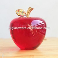 wholesale price K9 crystal glass apple valentine gift