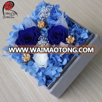 Hot sell gift box preserved flower rose with good quality